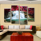 Maxbell 4Pcs/Set Canvas Decor Wall Art Painting Picture Fairy Waterfall 30*60cm/80cm