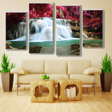 Maxbell 4Pcs/Set Canvas Decor Wall Art Painting Picture Fairy Waterfall 30*60cm/80cm