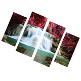 Maxbell 4Pcs/Set Canvas Decor Wall Art Painting Picture Fairy Waterfall 30*60cm/80cm