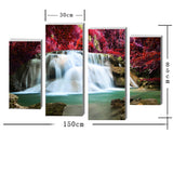 Maxbell 4Pcs/Set Canvas Decor Wall Art Painting Picture Fairy Waterfall 30*60cm/80cm