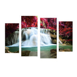 Maxbell 4Pcs/Set Canvas Decor Wall Art Painting Picture Fairy Waterfall 30*60cm/80cm