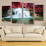 Maxbell 4Pcs/Set Canvas Decor Wall Art Painting Picture Fairy Waterfall 30*60cm/80cm