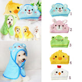 Maxbell Pet Dog Cat Bear Design Puppy Bath Towel Bathrobes Pajamas Blanket Blue S