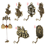 Maxbell Metal Cat Pattern Wind Chime Hanger Bell Charm Coat Hat Hook Garden Ornament