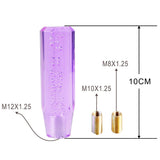 Maxbell Auto Transparent Gear shift knob Crystal Bubble Shift Knob   purple