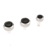 Maxbell 3Piece Air conditioner Knob Control Switch for Bora B5 Passat B6 Golf silver