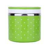 Maxbell Stainless Steel Thermal Insulated Lunch Box Bento Food Container Green