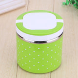 Maxbell Stainless Steel Thermal Insulated Lunch Box Bento Food Container Green