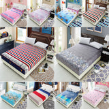 Maxbell 150x200cm Bed Sheet Fitted Bedspread Mattress Bedding Cloth Cover Quilt #7