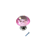 Maxbell Pink Diamond Crystal Cabinet Door Drawer Cupboad Bin Handle Pull Knob 30mm