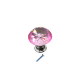 Maxbell Pink Diamond Crystal Cabinet Door Drawer Cupboad Bin Handle Pull Knob 30mm