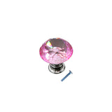 Maxbell Pink Diamond Crystal Cabinet Door Drawer Cupboad Bin Handle Pull Knob 30mm