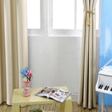 Maxbell Solid Eyelet Top Cotton Window Shade Curtain Panel Blind  200*250cm Beige