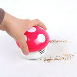 Maxbell Cute Mini Mushroom Corner Desk Table Dust Vacuum Cleaner Sweeper Pink