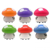 Maxbell Cute Mini Mushroom Corner Desk Table Dust Vacuum Cleaner Sweeper Pink