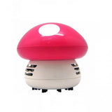 Maxbell Cute Mini Mushroom Corner Desk Table Dust Vacuum Cleaner Sweeper Pink