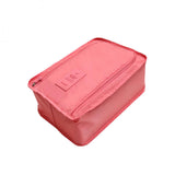 Maxbell Waterproof Travel Organiser Tote Shoes Pouch Portable Storage Bag Pink