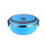 Maxbell Single layer Stainless Steel Thermal Insulated Lunch Box Food Container Blue