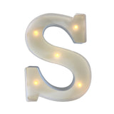 Maxbell 12inch White LED Letter Light Vintage Circus Style Alphabet Light Up Sign S