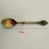 Maxbell 5Pcs Small Coffee Stirrer Bar Puddler Kitchen Spoon Royal Style-Gold