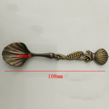 Maxbell 5Pcs Small Coffee Stirrer Bar Puddler Kitchen Spoon Royal Style-Bronze