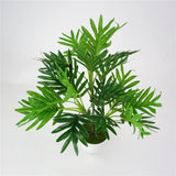 Maxbell Artificial Plant 3 Branches Green Asplenium Septentrionale Leaf Floral Decor