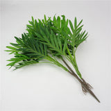 Maxbell Artificial Plant 3 Branches Green Asplenium Septentrionale Leaf Floral Decor