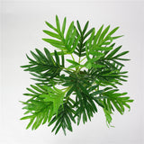 Maxbell Artificial Plant 3 Branches Green Asplenium Septentrionale Leaf Floral Decor