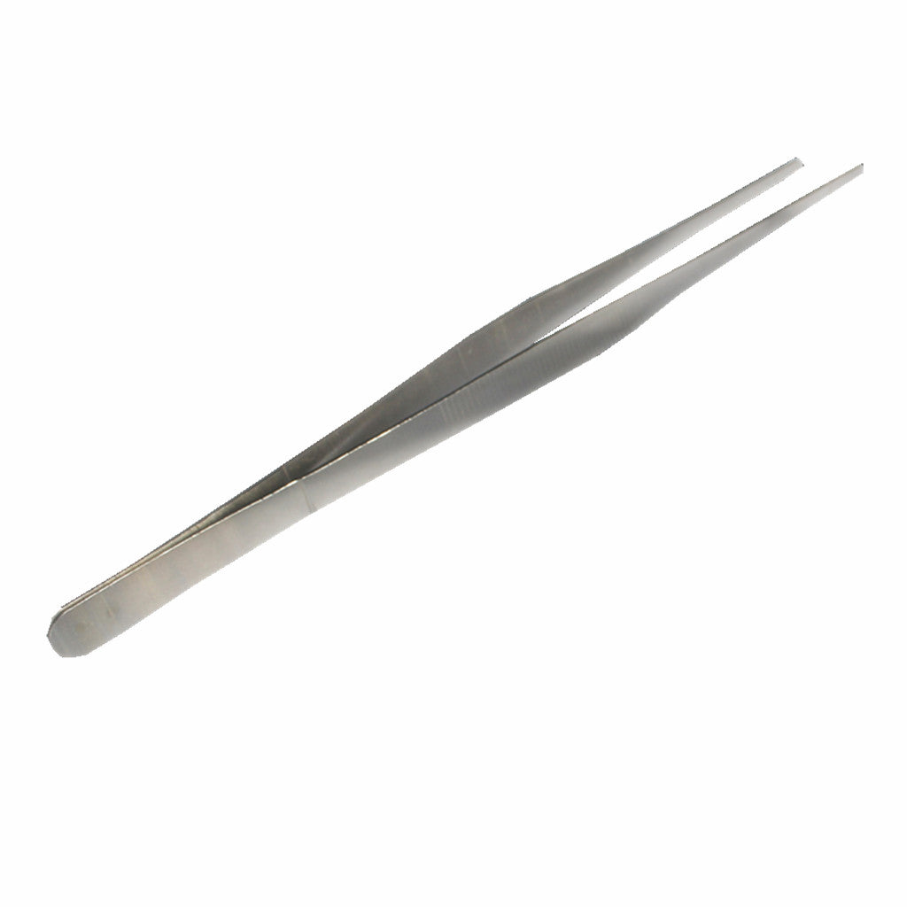 Maxbell 30cm Stainless Steel Tweezers Pet Insects Gardening Straight Feeding Tool