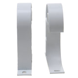 Maxbell A Pair Aluminium Alloy White Window Curtain Halfer Holders Brackets Supports