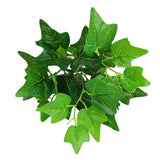 Maxbell 2Pcs Artificial Plants 7 Branches Green Maple Leaves Grass Floral Decor