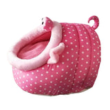 Maxbell Soft Pet Kennel Cute Pink Pig Warm Bed House Small Dog Cat Puppy House S