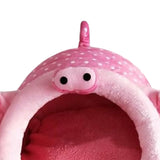 Maxbell Soft Pet Kennel Cute Pink Pig Warm Bed House Small Dog Cat Puppy House S