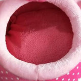 Maxbell Soft Pet Kennel Cute Pink Pig Warm Bed House Small Dog Cat Puppy House S