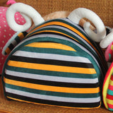 Maxbell Soft Pet Kennel Stripe Sheep Warm Bed House Small Dog Cat Puppy House M