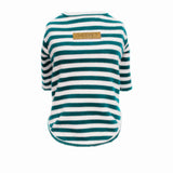 Maxbell Pet Clothes Dog Cat Classic Stripe T-shirt Sweater Pet Autumn Apparel Gre S
