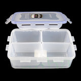 Maxbell Multi-purpose 4 Grid Storage Box Case Container Crisper Shop Home Aid Box