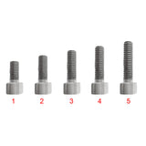 Maxbell 5Pcs Titanium Screws Hexagonal Hex Socket Allen Cap Bolts Thread M3 * 6 mm