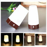 Maxbell Wireless PIR Motion Sensor LED Night Light Table Lamp Warm White Square