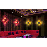 Maxbell 3W LED Palm Wall Lamp Sconce Corridor Light Fixture for KTV Hall Bar Red