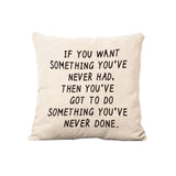 Maxbell Words Quote Design Pillow Cover Linen Throw Sofa Cushion Case Home Decor