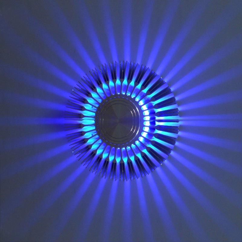 Maxbell 1W RGB LED Bright Wall Lamp Corridor Ceiling Fixture Night Spot Light Blue