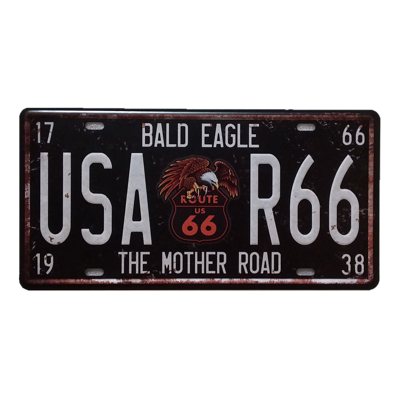 Maxbell 15x30cm Digital License Plates Vintage Metal Sign Tin Poster Pub Bar Shop 70