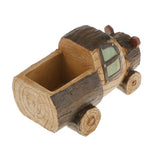 Maxbell Resin Truck Container Planter Bed Succulent Pot Herb Flower Trough Box-Brown