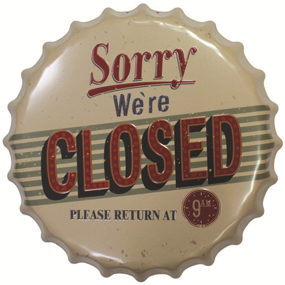 Maxbell Vintage Metal Tin Sign Plaque Wall Art Poster Cafe Bar Pub Bottle Cap 24