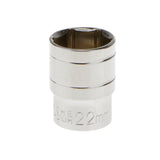 Maxbell 22mm Short 1/2" Drive Socket Metric Hexagonal Chrome Winding Vanadium Part