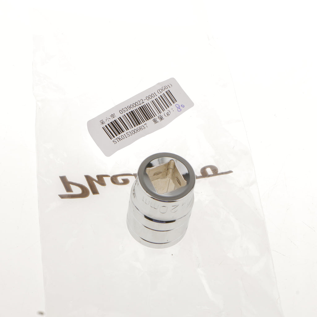 Maxbell 20mm Short 1/2" Drive Socket Metric Hexagonal Chrome Winding Vanadium Part