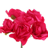 Maxbell 144x Artificial Flower DIY Paper Azalea Plant Floral Banquet Decor Rose Red
