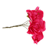 Maxbell 144x Artificial Flower DIY Paper Azalea Plant Floral Banquet Decor Rose Red