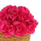 Maxbell 144x Artificial Flower DIY Paper Azalea Plant Floral Banquet Decor Rose Red